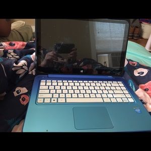 Blue HP touchscreen laptop . Excellent condition .